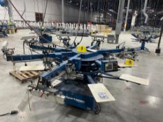 M&R Sportsman Six Color Screen Printing Press