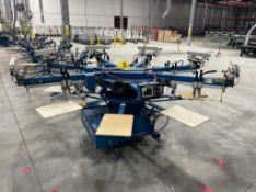 M&R Sportsman Six Color Screen Printing Press
