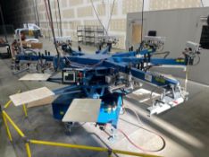 M&R Sportsman Six Color Screen Printing Press