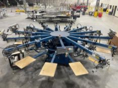 M&R Gauntlet Series II 12 Color Screen Printing Press