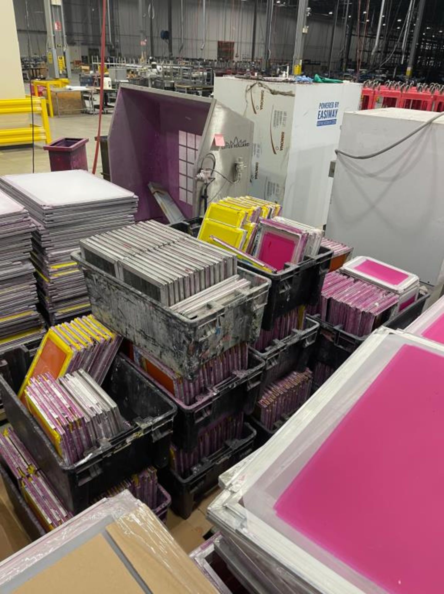 Lot Includes (19 Pallets) of Screen Printing Ink Boards. HIT# 2551091 ...