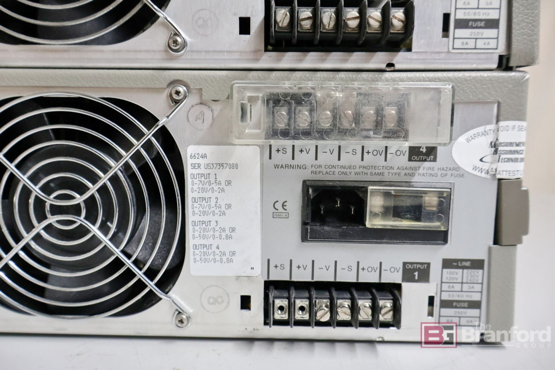 (2) Agilent/Hewlett Packard 6624A System DC Power Supplies