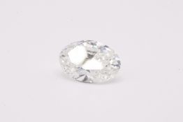 Natural 0.99ct Diamond G Colour SI1 Clarity Oval Brilliant Cut - GIA Certificate