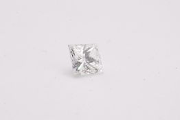 Natural 0.18ct Diamond D Colour VS2 Clarity Princess Cut - GIA Certificate