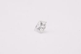 Natural 0.19ct Diamond D Colour VS2 Clarity Princess Cut - GIA Certificate