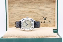Rolex Oyster Circa 1948 Manual Wind 32mm Stainless Steel and Rolex Buckle and Leather Strap