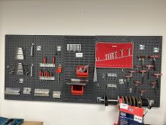 Tool Board with Assorted Hand Tools as Lotted