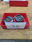 (2) Mitutoyo ID-C112MXB Digital Indicator ID-S Lug Back As Lotted