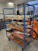 Tubular St Mobile Four Tier Trolley