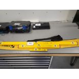 1 Stabila 80 AS-2 120cm, 80 AS-2 60cm & 815 25cm Spirit Levels In Carry Case