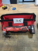 Milwaukee C12 MT Cordless Sub Compact Multi Tool WST M12 4.0 Ah Lithium Battery In Carry Case