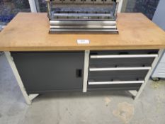 Bott 1.5m x 0.75m Workbench With Three Drawers And Single Door Cupboard Under