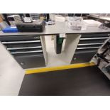 Bott Bench 1980x760 Complete With 2 No 3 Drawer, 1 Cupboard Storage Units