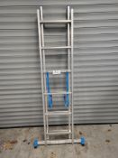 Mac Allister Pro MKT Twelve Rung 2.6m Extending Aluminium Ladder
