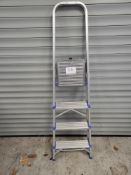 Aluminium Four Tread Folding Platform Stepladder