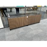 2 No. Wooden Two Door Cupboards 1.2m x 0.73m