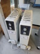 2 Simplex ECR15 1.5kW Oil Free Electric Radiators