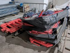 Quantity Of Plastic Barriers As Photographed