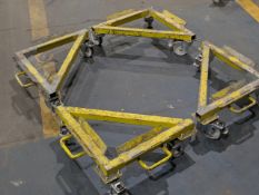 Set Of 4 - 3 Wheel Corner Skates