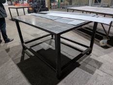 Heavy Duty All Steel Fabrication Table 1700 x 1350 Contents Excluded