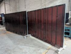 2, 4m x 2m High Mobile Welding Screens