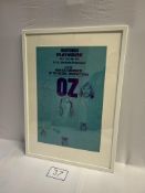 OZ -OZ Trial Transcript (Blue) Poster 1972 (Item dimensions (L x D x H): 73.5 x 1.5 x 53.5 cms) (Ite