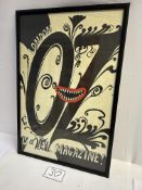 Artist Martin Sharp. Title-OZ is a New Magazine Poster 1967. (Item dimensions (L x D x H): 79 x 1 x