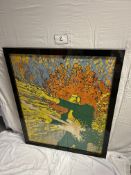 Artist Martin Sharp. Title-Jimi Hendrix Screenprint (Item dimensions (L x D x H): 115 x 0 x 95 cms