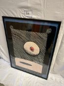 Artist Martin Sharp. Title-Boo-Zoom 1969. Signed coloured ink silkscreen in églomise on transparent