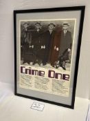 Title-Crime One (Item dimensions (L x D x H): 73.5 x 1.5 x 53.5 cms) (Item No. 1611163A)