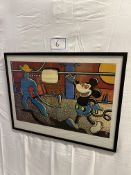 Artist Martin Sharp. Title-Mickey n Vince Poster (Item dimensions (L x D x H): 62.5 x 1 x 82.5 cms)