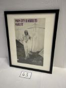 OZ - Phun City Girl IT Benefit Festival Poster (Item dimensions (L x D x H): 53.5 x 1.2 x 43.2 cms)