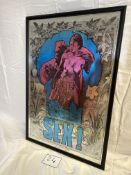Artist Martin Sharp. Title-Sex! Litho on Silver Foil Board (Item dimensions (L x D x H): 79 x 1.5 x