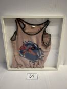 OZ - OZ T-shirt/vest 1971. Framed T-Shirt/Vest (Item dimensions (L x D x H): 52.3 x 4.5 x 52.3 cms)