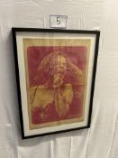OZ - Janis Joplin insert in OZ Poster 1970 (Item dimensions (L x D x H): 72.5 x 3.5 x 52.5 cms) (Ite