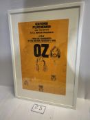 OZ - OZ Trial Transcript (Orange) Poster (Item dimensions (L x D x H): 73.5 x 1.5 x 53.5 cms) (Item