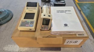 Minolta CR-400 handheld, portable colorimeter with Data Processor DP-400