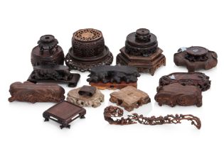 A GROUP OF HARDWOOD STANDS