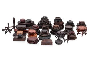 A GROUP OF MISCELLANEOUS HARDWOOD STANDS