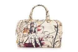 PRADA x JAMES JEAN - A 2008 COLLECTION FAIRY PRINT BAULETTO BAG