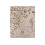 A RARE 1603 GERMAN MAP OF SINGAPORE