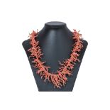 A RED CORAL NECKLACE