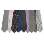 A GROUP OF NINE MEN'S DESIGNER TIES