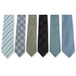 GUCCI - A GROUP OF SIX MEN'S TIES