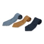 HERMES & ETRO - THREE DESIGNER TIES