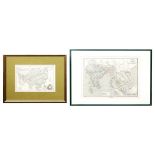TWO MAPS OF ASIA, 19TH CENTURY