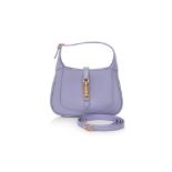 GUCCI JACKIE 1961 MINI BAG WITH STRAP IN LILAC LEATHER, 2020