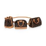 LOUIS VUITTON TRIO MINI ICONES IN MONOGRAM CANVAS