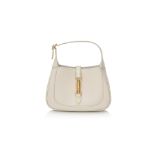 GUCCI JACKIE 1961 MINI BAG IN IVORY LEATHER, 2020
