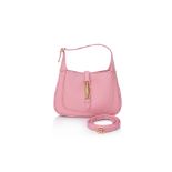 GUCCI JACKIE 1961 MINI BAG WITH STRAP IN PINK LEATHER, 2020